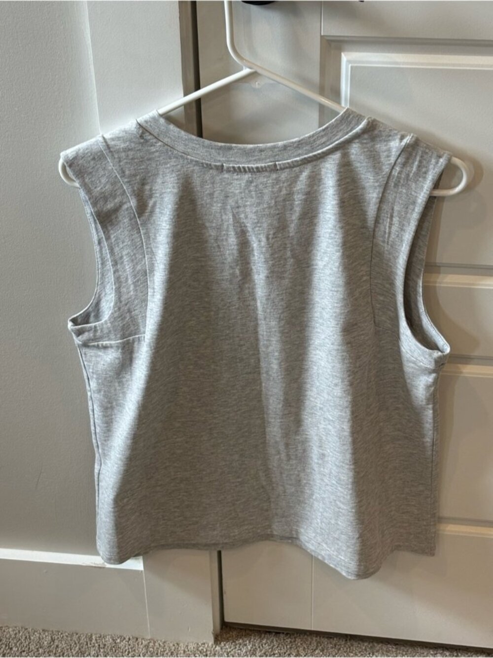 Heather Gray V-Neck Sleeveless Tank - Picture 2 of 2